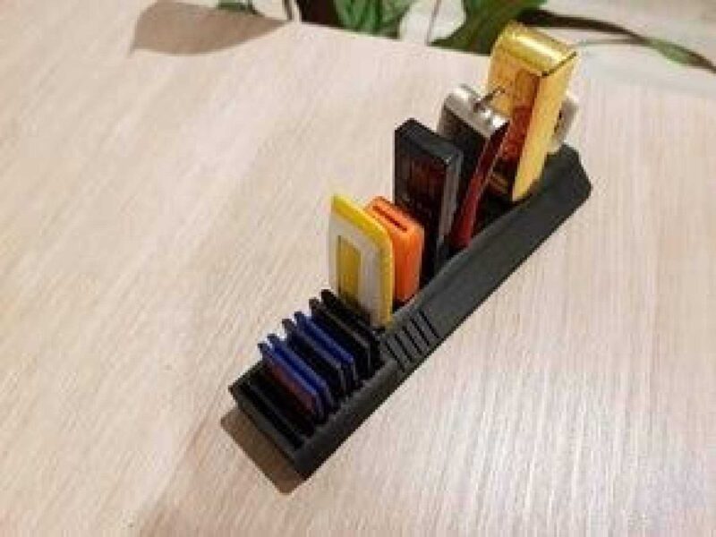 Usb Ve Sd Kart Tutucu Kutu Saklama  Organizer Masaüstü Dekoratif - Görsel 2