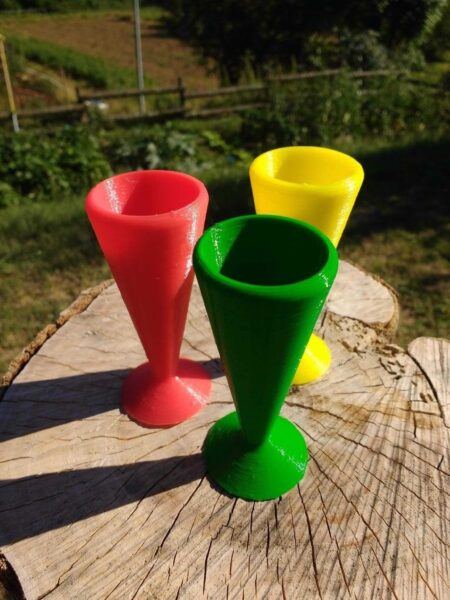 Külahlı Dondurma Tutucu Organik Plastikten Dekoratif Aparat