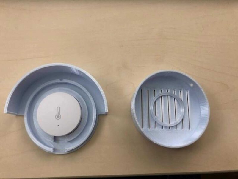 Xiaomi Mi Sıcaklık Ve Nem Sensörü Dış Çantası Plastik Aparat - Görsel 4