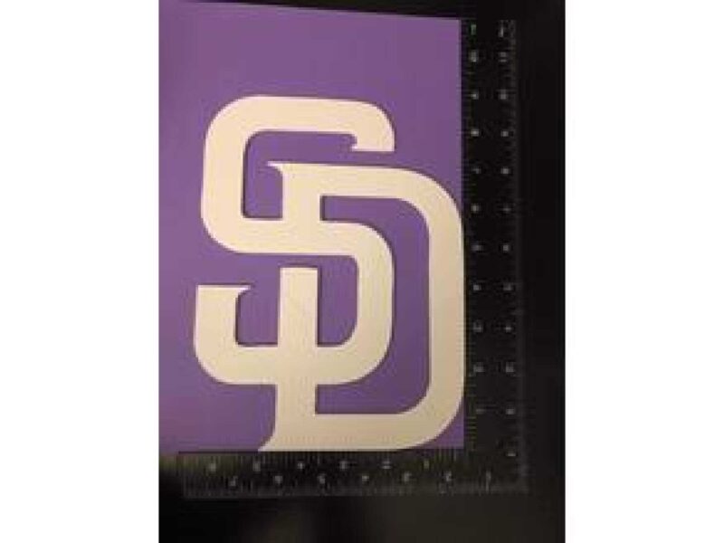 San Diego Padres Logosu Plastik Aparat - Görsel 2