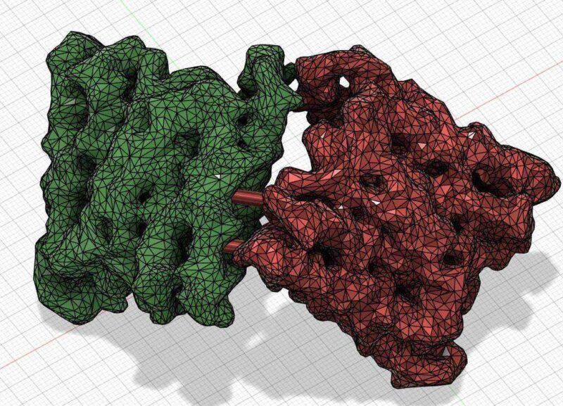 Apoferritin Protein Yapısı Modeli Plastik Aparat - Görsel 3