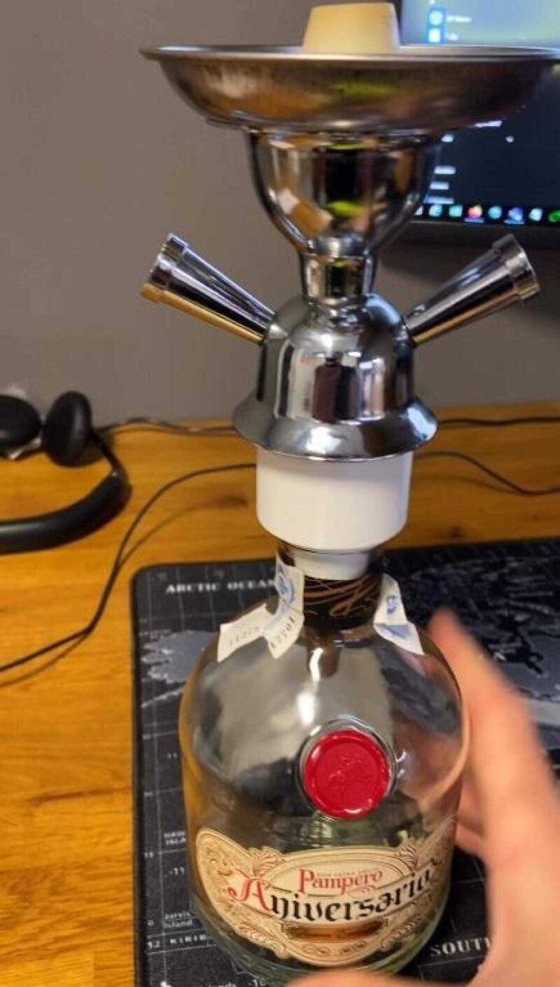 Bağlayıcı Bir Şişe Sompero Aniversario Bağlamak İçin Bir Nargile (Sisha) Boru Plastik Aparat - Görsel 2