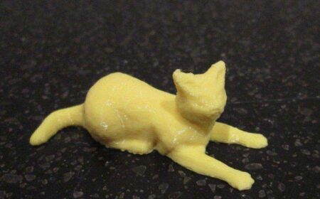Uzanan Kedi Hediyelik Biblo Dekoratif Hediyelik Süs Eşyası Maket