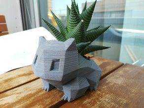 Bulbasaur Figürlü Ufak Vazo Saksı Dekoratif Biblo Hediyelik