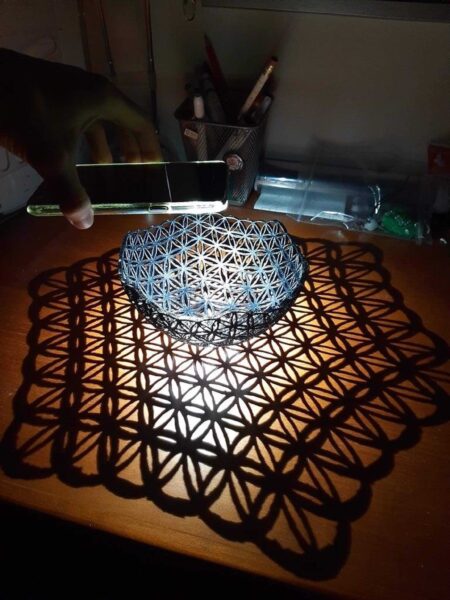 Yaşam Çiçeği Stereografik Projeksiyon Plastik Aparat