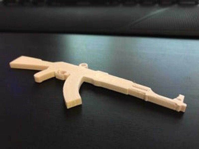 AK-47 Keleş Kolye veya Anahtarlık Organik Plastikten Oyuncak - Görsel 2