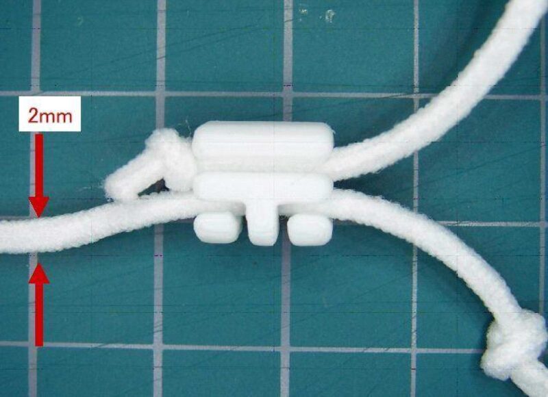 Maske Elastik Kordon Ayarlayıcı Plastik Aparat - Görsel 2