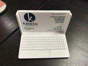 Kartlık Kart Tutucu Kartvizit Masaüstü Kartvizitlik Laptop Şekli