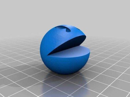 Pac-Man Organik Plastikten Biblo Dekoratif Hediyelik Süs Eşyası