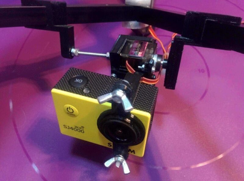 SJ 4000 için basit 2 eksenli servo gimbal Organik Plastikten - Görsel 3