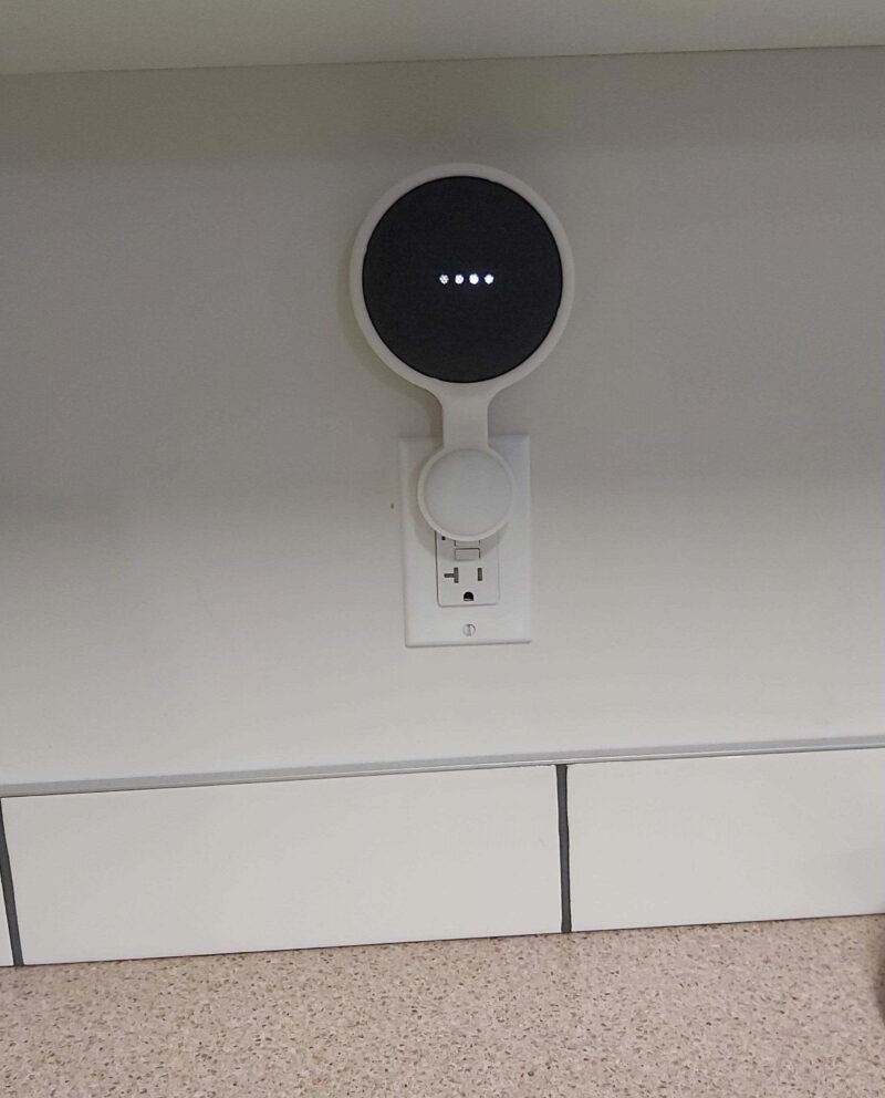 Google Home Mini Priz Tutucu Asma Stand Askı Aksesuar Aparatı - Görsel 3