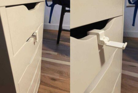 Katlanabilir Kulaklık Askısı (Ikea Alex Çekmeceleri İçin) Plastik Aparat