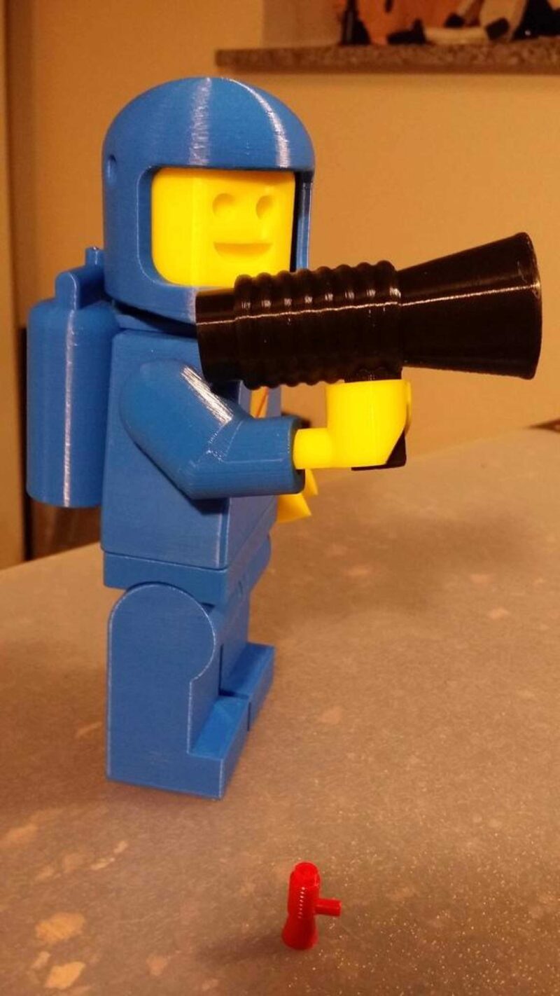 Dev Minifig Megafon / Blaster Plastik Aparat - Görsel 2