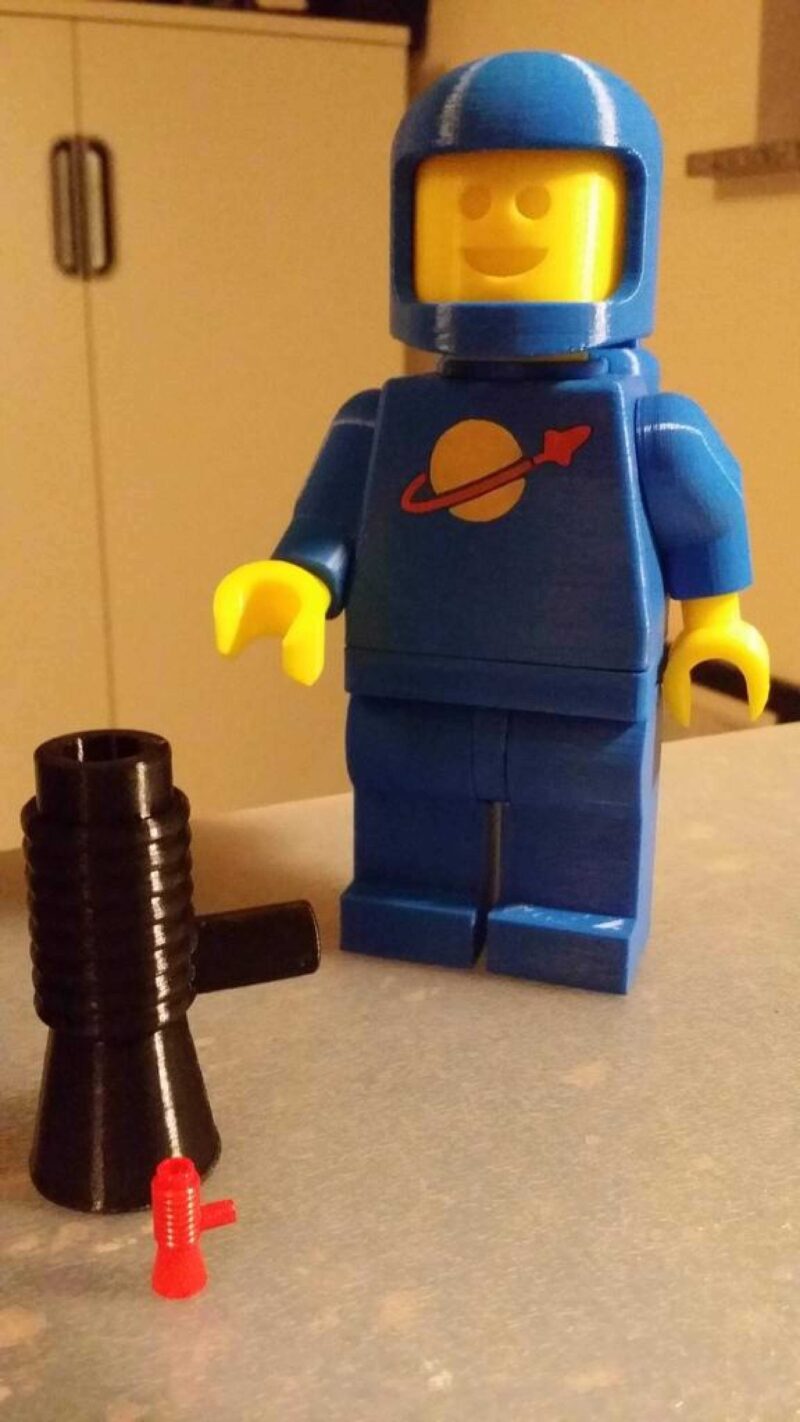 Dev Minifig Megafon / Blaster Plastik Aparat - Görsel 3