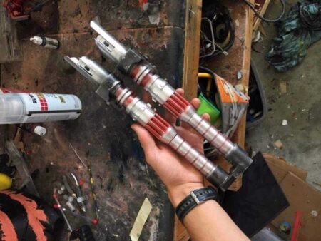 Dark Rey In Lightsaber Plastik Aparat