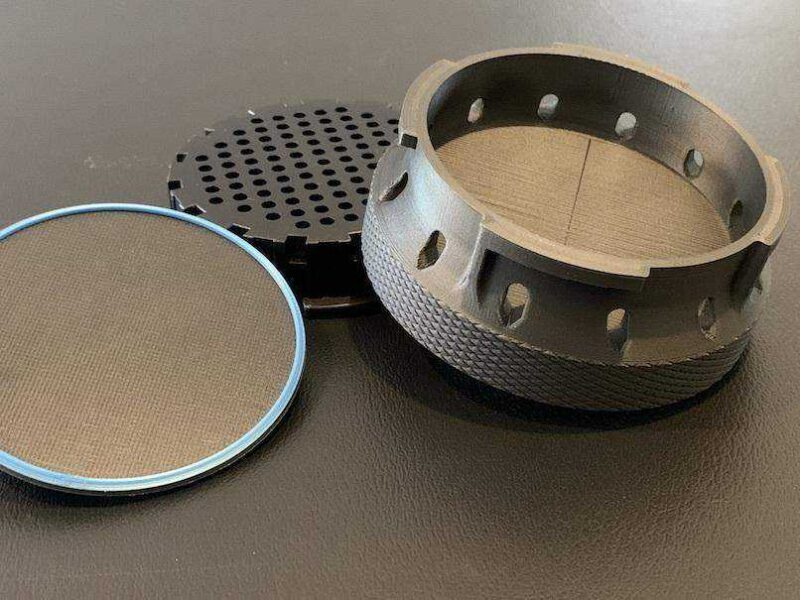 Mühürlü Filtre Bölmeli Aeropress Depolama / Konik Kapak Plastik Aparat - Görsel 4