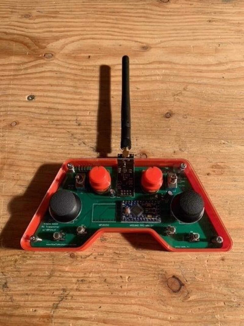 Arduino Rc Verici Kılıfı Plastik Aparat - Görsel 2