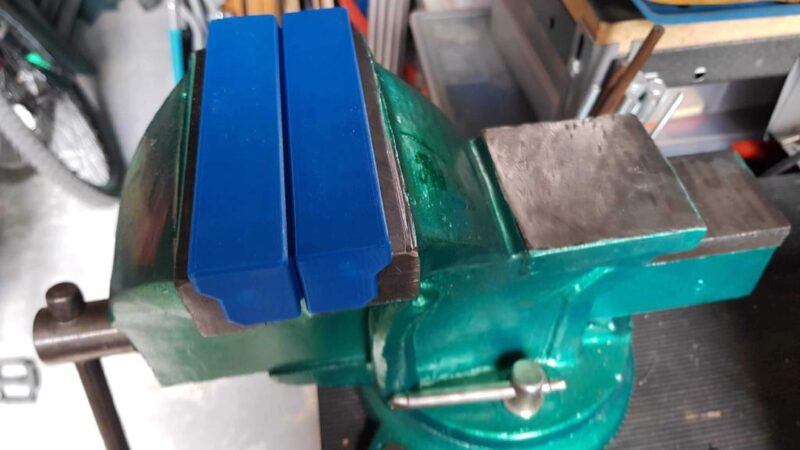 Tezgah Mengene 125X20Mm Boyut İçin Jaws Kapak Plastik Aparat - Görsel 2