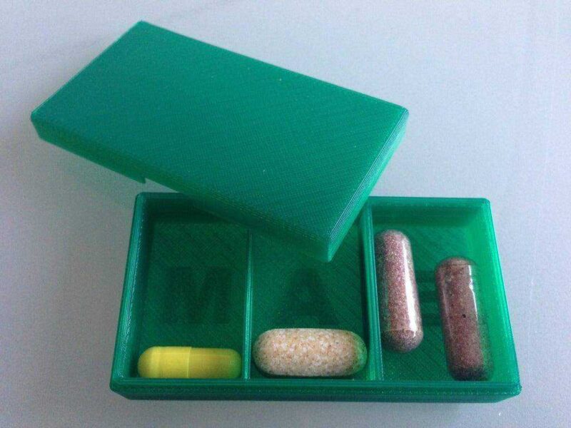 Hap Kutusu Saklama Haftalık İlaç Bölmeli Dikiş Plastik Kutu Beyaz - Görsel 2