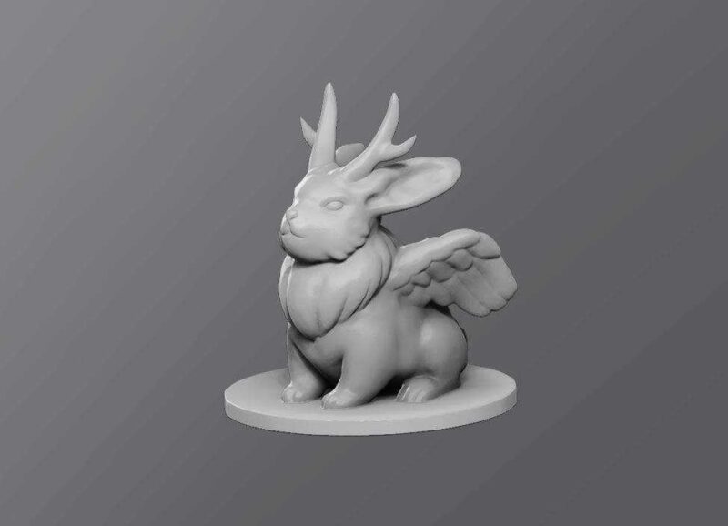 Wolpertinger Biblo Dekoratif Hediyelik Süs Eşyası Maket - Görsel 2