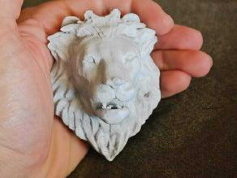 Aslan başı Biblo Dekoratif Hediyelik Süs Eşyası Maket Aksesuar - Görsel 4