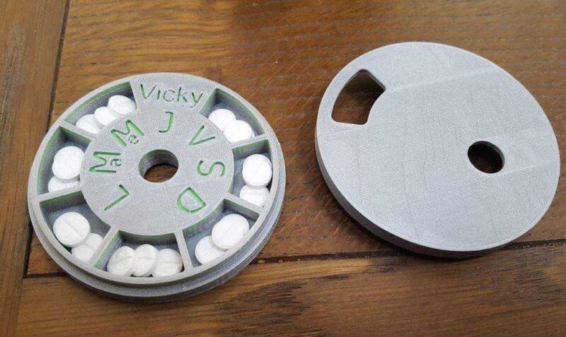 Fransız Küçük Hap Kutusu Plastik Aparat - Görsel 2