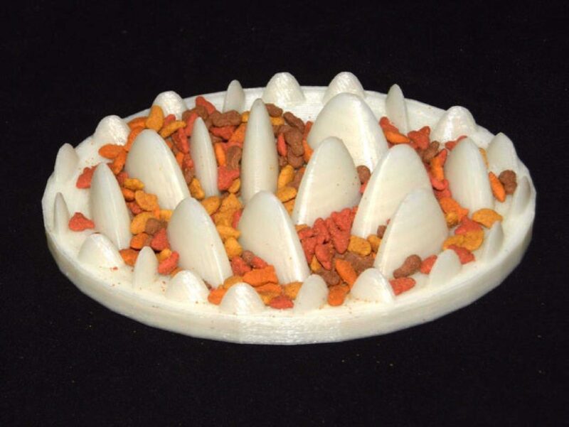 Bowl Kedi Köpek Yavaş Mama Yeme Kabı Organik Plastikten - Görsel 2