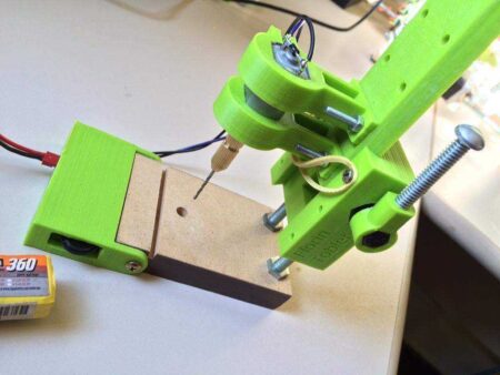 Pcb Matkabı İçin Mini Matkap Presi [Remixed] [+ Hız Kontrolü] Plastik Aparat