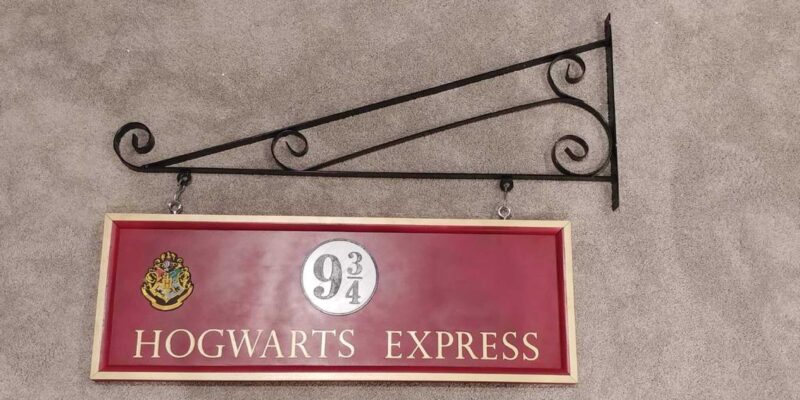 Hogwarts Express İşareti Plastik Aparat - Görsel 3