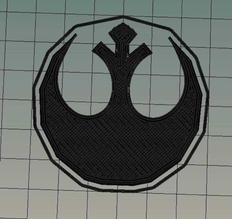 Star Wars Rebel İttifak Kolye Plastik Aparat - Görsel 3
