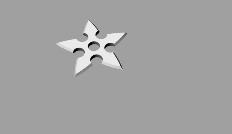 Ninja Yıldızı Shuriken Biblo Dekoratif Hediyelik Süs Eşyası Maket