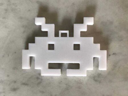 Space Invader Süsü Anahtarlık Hediyelik Eşya Plastik Anahtar Süsü