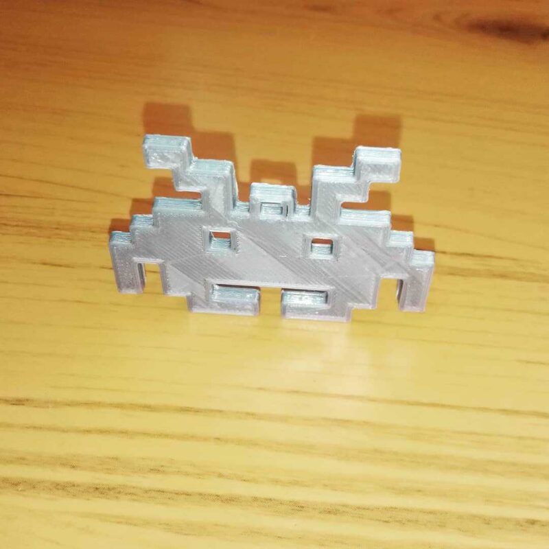 Space Invader Süsü Anahtarlık Hediyelik Eşya Plastik Anahtar Süsü - Görsel 2