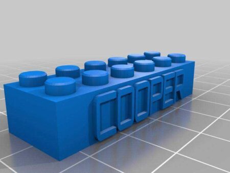 Cooper - Benim Özelleştirilmiş Lego Blok Kolye / Anahtarlık Plastik Aparat