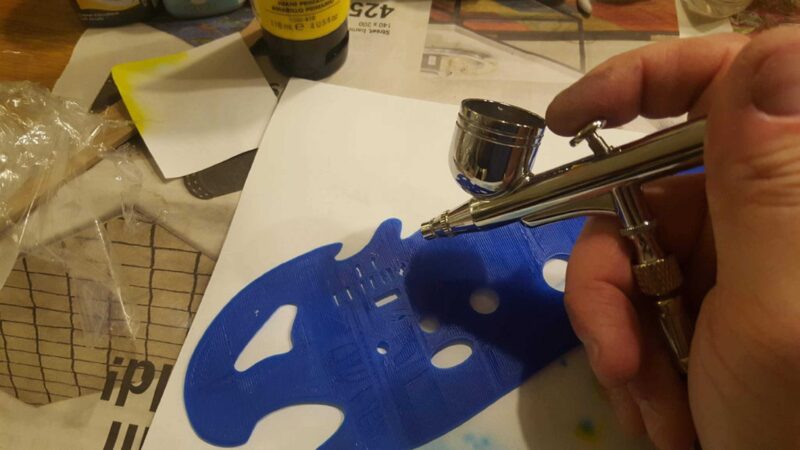 Airbrush Serbest El Kalıbı Organik Plastikten Aksesuar