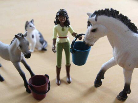 Kolu İle Schleich At Kovası Plastik Aparat