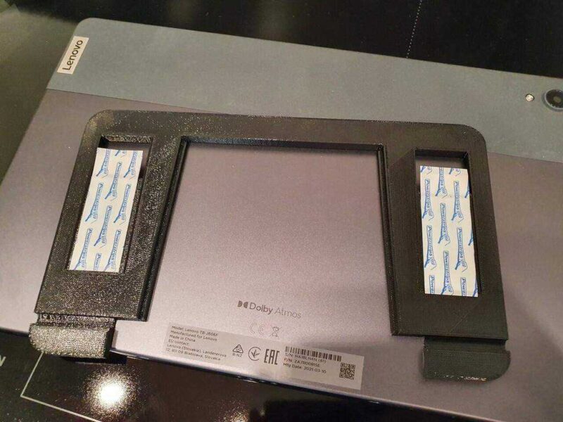 Şarj Cihazı Desteği İle Yüzen Tablet Duvar Montajı Plastik Aparat - Görsel 3