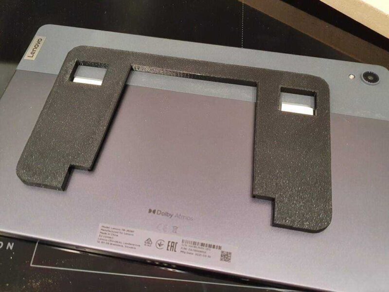 Şarj Cihazı Desteği İle Yüzen Tablet Duvar Montajı Plastik Aparat - Görsel 4