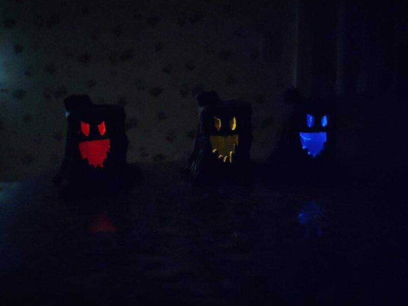 Cadılar Bayramı Ağacı Stump Led Cap Plastik Aparat - Görsel 2