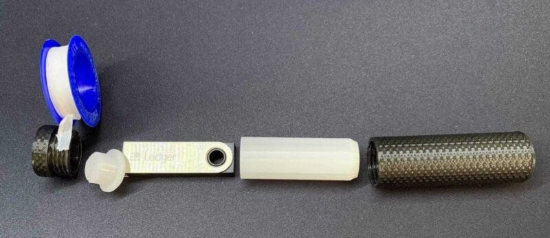 Ledger Nano S Kılıf Suya Dayanıklı Plastik Aparat - Görsel 2