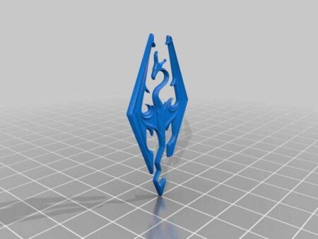 Skyrim Amblemi Biblo Dekoratif Hediyelik Süs Eşyası Maket