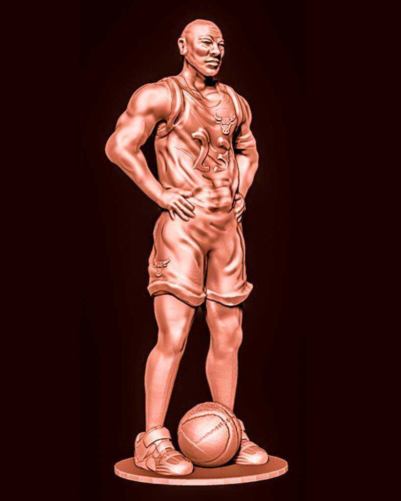 Michael Jordan 3D Figürü Plastik Aparat - Görsel 2