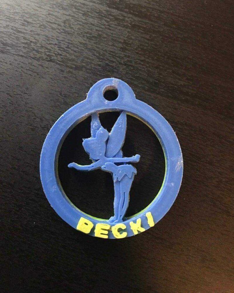 Tinkerbell Anahtarlık Plastik Aparat - Görsel 2