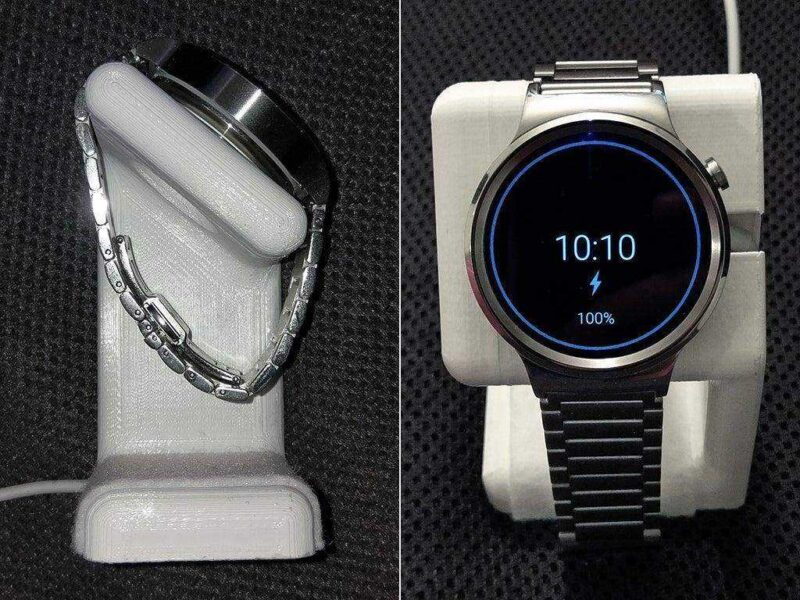 Yuvarlak Huawei Saat Şarj Standı  Tutucu Masaüstü Aparatı Askısı