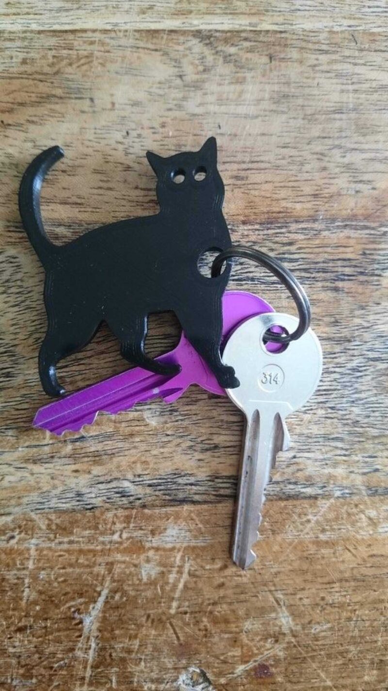 Kedi Anahtarlık Zincirsiz Biblo Dekoratif Hediyelik Süs Eşyası