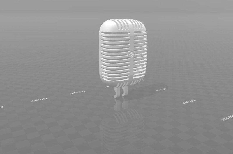 Retro Mikrofon 1951 Led Işık Plastik Aparat - Görsel 3
