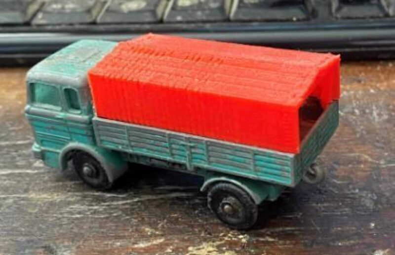 Matchbox 1E Mercedes Kamyon Canopy Plastik Aparat - Görsel 2