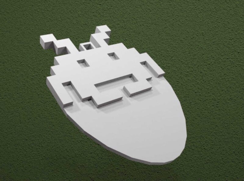 Space Invader Gitar Pena 1 adet Parmak Koruyucu Aparat - Görsel 2