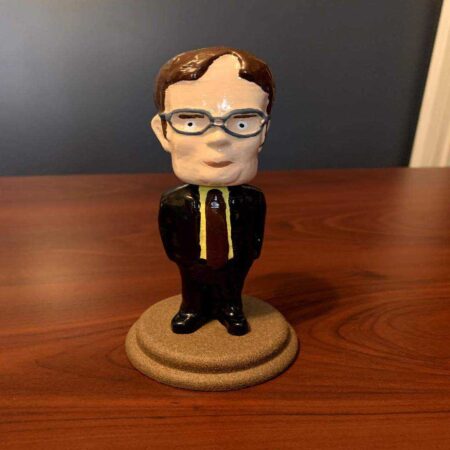 Dwight Schrute Bobblehead Plastik Aparat