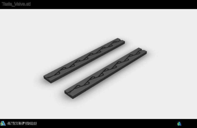 Basit Tek Yönlü Vana, Hareketli Parçalar Yok (Tesla Vanası) Plastik Aparat